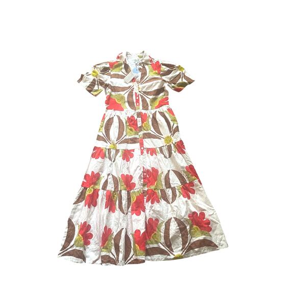 WKND Frock Floral Sorrento Maxi Button Up Dress Size XS Fit and Flare Resort - Picture 1 of 8